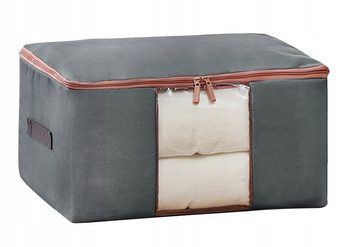 EC Pokrowiec Kufer na Pościel Ubrania Organizer Torba grafitowa M