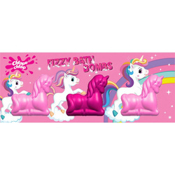 Chlapu Chlap Zestaw Musujących kuli do kąpieli 3x70g Jednorożce